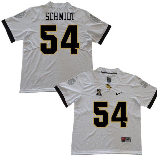 Men #54 Bula Schmidt UCF Knights College Football Jerseys Stitched Sale-White - Click Image to Close
